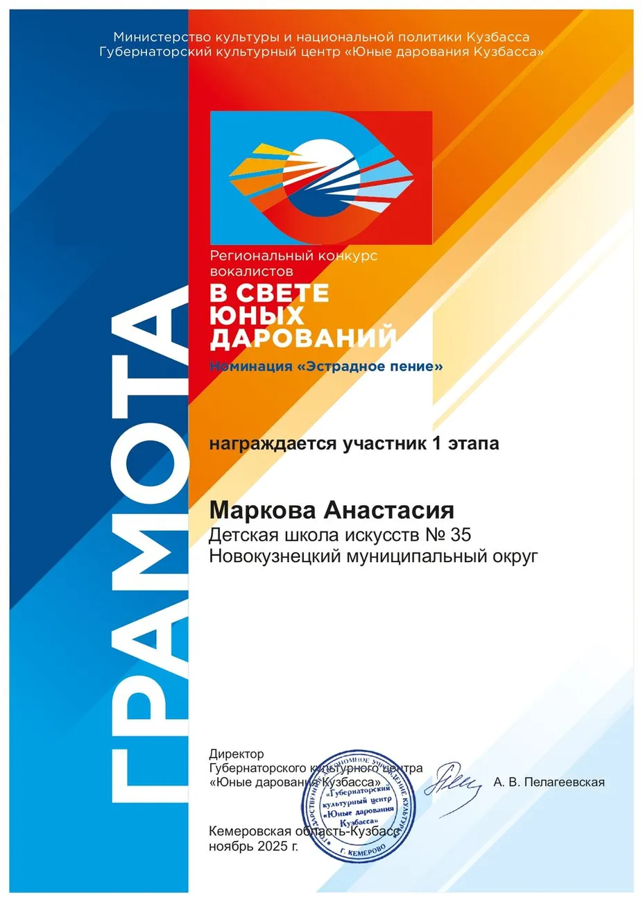 Маркова Анастасия